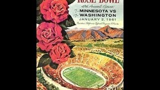 1961 Rose Bowl Washington vs Minnesota [upl. by Gombosi]