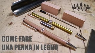 COME FARE UNA PENNA IN LEGNO FAI DA TE [upl. by Enahpad]