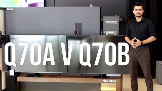 Samsung QLED 4K Q70B 2022 Review  Q70A v Q70B [upl. by Dlared]