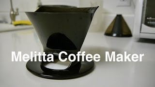 Melitta Coffee Maker Pour Over Drip Cone in 2 Filter Size For One Single Serve Cup  Otaku Coffee [upl. by Keli]