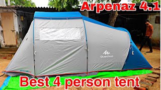 Set Up Arpenaz family 41 tent  Best Tent For Camping   By QUECHUA  Decathlon  HINDI [upl. by Ettessil]