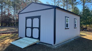 16x20 Painted Utility Shed  Walkthrough Outdoor Sheds [upl. by Artenak379]