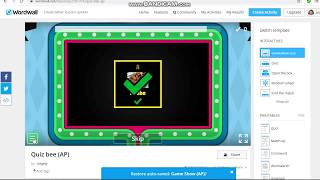 How to make a game show quiz using word wall Basic [upl. by Ecirpac]