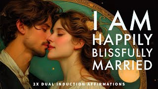 Neville Goddards quotI AM HAPPILY BLISSFULLY MARRIEDquot 2x Dual Induction Affirmations [upl. by Joelie675]