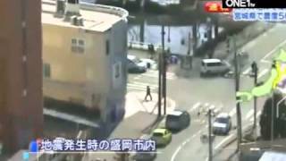 earthquake japan 2011 earthquake caught on tape footage in japan [upl. by Ahsatsan150]