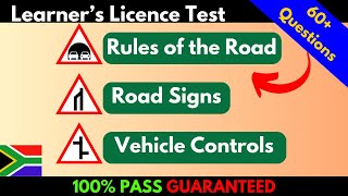 60 Learners Licence Test Questions  Compilation  Can You Pass 2024 Real Test [upl. by Atikim]