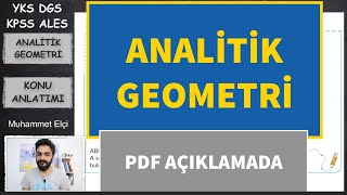 ANALİTİK GEOMETRİ KONU ANLATIMI 2024 YKS DGS KPSS ALES YKS DGS [upl. by Tolmach]