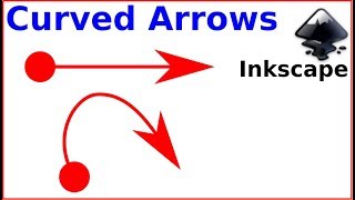 How to draw a curved arrow in Inkscape [upl. by Kathe]