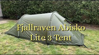 Fjallraven Abisko Lite 3 Tent [upl. by Esinwahs]