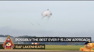 THIS HAS TO BE THE BEST EVER F15E STRIKE EAGLE LOW APPROACH • 48TH FIGHTER WING RAF LAKENHEATH [upl. by Cesaro]