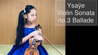 Ysaye Violin Sonata no3 Ballade [upl. by Aikat]