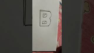 How to draw B letters 🔠 with latters L draw bletters shorts reels vairal trending [upl. by Derian471]