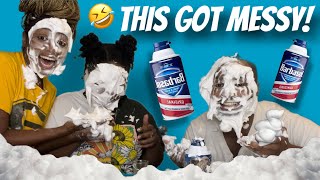 How well do me amp Lecarson92 know each other👀 SHAVING CREAM IN THE FACE 🤣 Ft talkwithmepodcast [upl. by Schuyler]