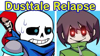 Friday Night Funkin Dusttale Relapsed  Sans Papyrus amp Chara FNF Mod FNF Undertale Fangame [upl. by Rentschler]