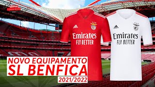 UNBOXING  NOVO EQUIPAMENTO SL BENFICA 2122 [upl. by Yadsnil]