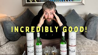 Laphroaig 10 Sherry Oak Vs Laphroaig 10 Cask Strength  A WhiskyWars Review [upl. by Aenea532]