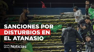 Cerrar el Atanasio y otras sanciones por disturbios durante Nacional vs Junior en Medellín [upl. by Syl561]