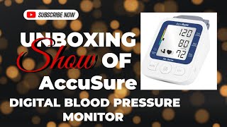 AccuSure Automatic Digital blood pressure monitor  Unboxing  Testing  Malayalam [upl. by Harlin]