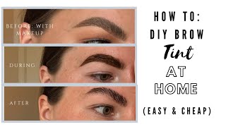 HOW TO DIY BROW TINT AT HOME  REFECTOCIL  Lydia Louise Thomas [upl. by Remliw72]