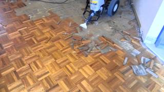 Parquet Hardwood Removal [upl. by Eusadnilem]