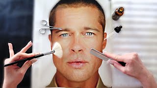 Celebrity Mens Shaving ASMR  Soft Spoken  Brad Pitt Usher [upl. by Zumstein]