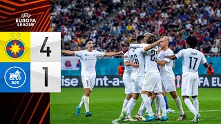 FCSB 41 FC RFS  HIGHLIGHTS  LABĀKIE MOMENTI  UEFA EUROPA LEAGUE [upl. by Tobey]