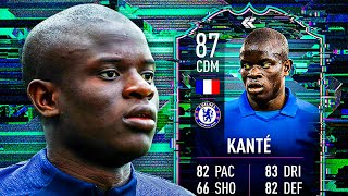 BETTER THAN THE GOLD 🤔 87 FLASHBACK KANTE PLAYER REVIEW  FIFA 22 Ultimate Team [upl. by Zeph]