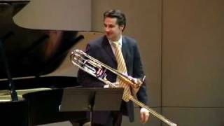 Ropartz  Piece in Eflat minor for trombone and piano [upl. by Inama]