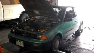 Baseline 1994 Geo Metro Dyno [upl. by Nauqed]