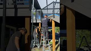 Installing fascia on the outside and inside of the beam [upl. by Enyleve39]