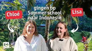 Lisa en Chloé gingen mee op Summer school naar Indonesië [upl. by Nerrawed135]