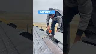 Roof ridge 🔨 roofer construction roofing roofers dyi roof roofs [upl. by Ferretti]