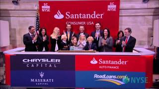 Santander Consumer USA Holdings Lists IPO on the New York Stock Exchange [upl. by Manouch]