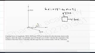 Coplanar forces of magnitudes 250 N IN URDU HINDI [upl. by Cooley]