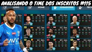 DLS 24  Analisando o Time dos Inscritos 115  Neymar Full 100 [upl. by Ecreip864]