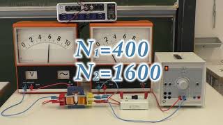 Physik Klasse 10  Elektrizitätslehre Transformator  Experiment 2 [upl. by Ilrac816]