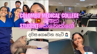 Medical college එකේ දවසක්  Day in my life as a med student හොඳට ම වැස්ස Hospital එකේ රෑ casualty [upl. by Avehstab]