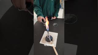 Flame test of different metals shorts shortsfeed [upl. by Staci]