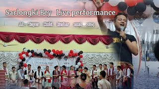 Sarlongki Bey live performance at 17th Tezpur Karbi Freshers meet  2024  Bishwamilick123 [upl. by Anecuza]