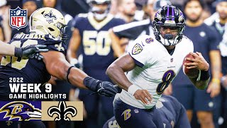 Baltimore Ravens vs New Orleans Saints  2022 Week 9 Highlights [upl. by Gustavo]