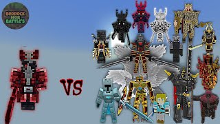 Bloodhunter Isaac vs Random Bosses  Minecraft Bedrock  Mob Battle [upl. by Novel]