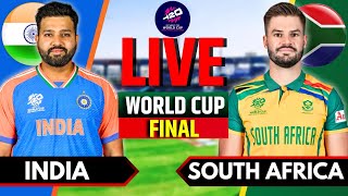 India vs South Africa Match Live  T20 World Cup Final Live  IND vs SA Live Match Today  IND Bat [upl. by Kiryt]