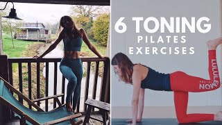 6 Total Body Toning Exercises  Lottie Murphy Pilates  10 Minutes Abs Legs Butt [upl. by Mackey]