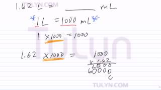 Conversion of Metric Units Liters to Milliliters [upl. by Ignacius]