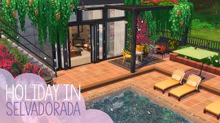 Holiday Home in Selvadorada  The Sims 4 Stop Motion Build  NoCC [upl. by Cindie]