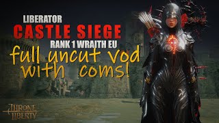 THAT CASTLE SIEGE WAS SO GOOD Pirates vs ALL the FULL UNCUT VOD with COMS from RANK 1 on Wraith EU [upl. by Garratt200]