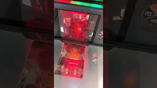 Crazy flashing LED lights at checkout scanner at Giant supermarket [upl. by Anirtek405]