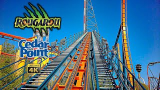 2024 Rougarou Roller Coaster On Ride Front Row 4K POV Cedar Point [upl. by Eihcir]