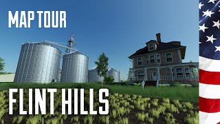 The BEST Big US Map yet  Flint Hills  Iowa  Farming Simulator 19 [upl. by Nemsaj]