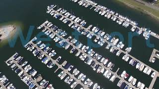 Compo Beach Drone Footage  Westport CT From the Air [upl. by Yvi681]